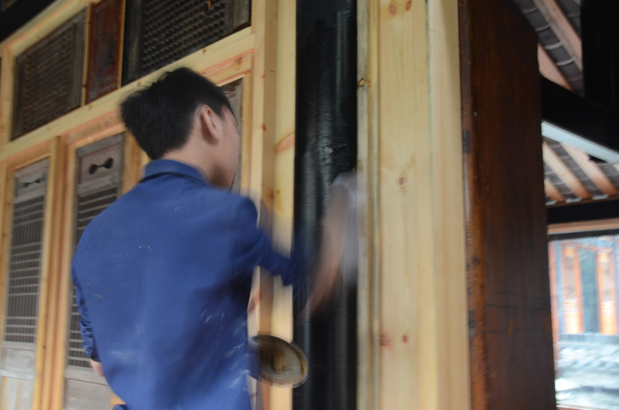 仿古建筑施工團(tuán)隊（部分）